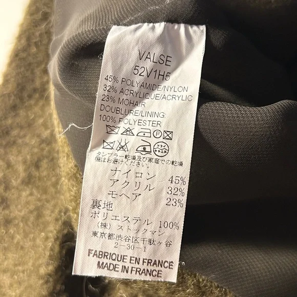 Claudie Pierlot Olive Green Mohair Jacket - Picture 15 of 16